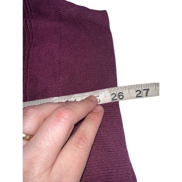 41 Hawthorn Womens Pointelle Knit Sweater Plus Sz 2X Burgundy Maroon - Picture 6 of 6